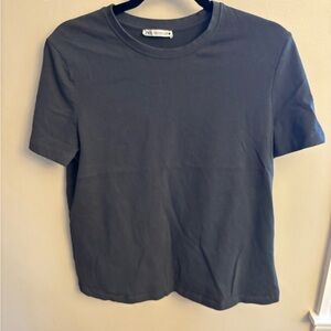 Zara Charcoal T Shirt and pants SET